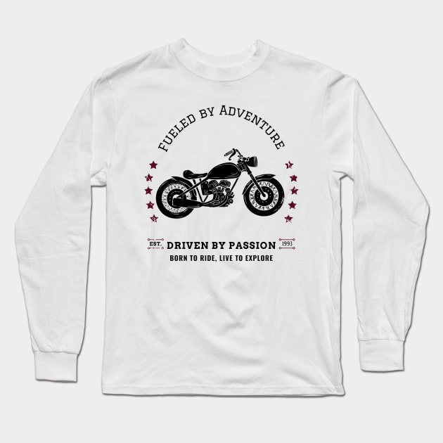 Fueled by Adventure, Driven by Passion Long Sleeve T-Shirt by Silvana Collection